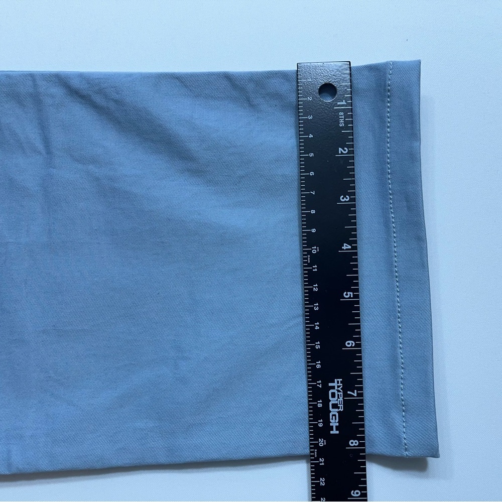 Spoke 5 Pocket Pants Mens 37x30 Powder Blue FIVES Build B Chino Button Fly - Picture 8 of 15